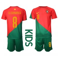 Dres Portugal Bruno Fernandes #8 Domaci za djecu SP 2022 Kratak Rukav (+ kratke hlače)